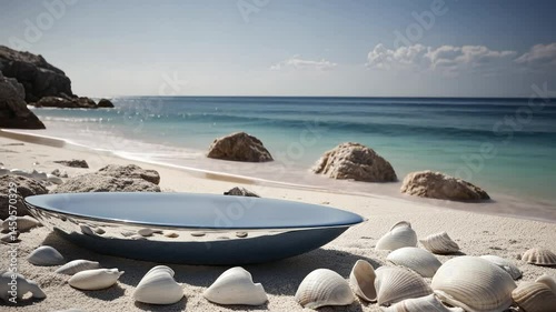 Coastal Dish on Sandy Beach