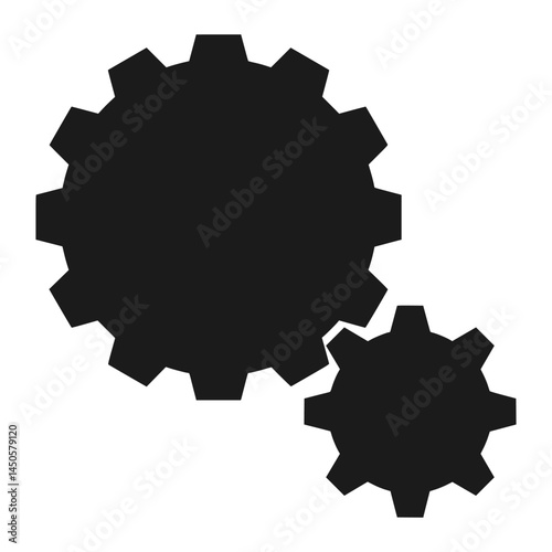 gear wheel icons. cog wheels vector