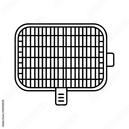 grill grate icon, grill grate line art - simple line art of grill grate, perfect for grill grate logos and icons