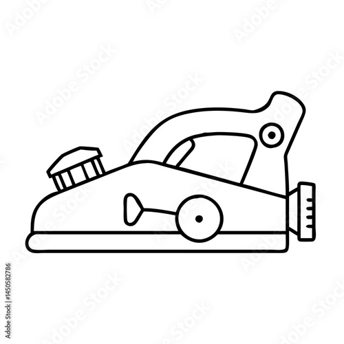 handheld planer icon, handheld planer line art - simple line art of handheld planer, perfect for handheld planer logos and icons