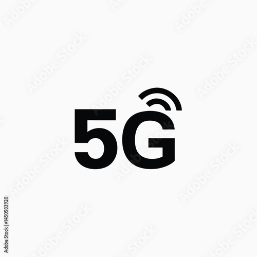 5G Icon, vector, sign and symbol for internet and electronic devices fully editable vector template	