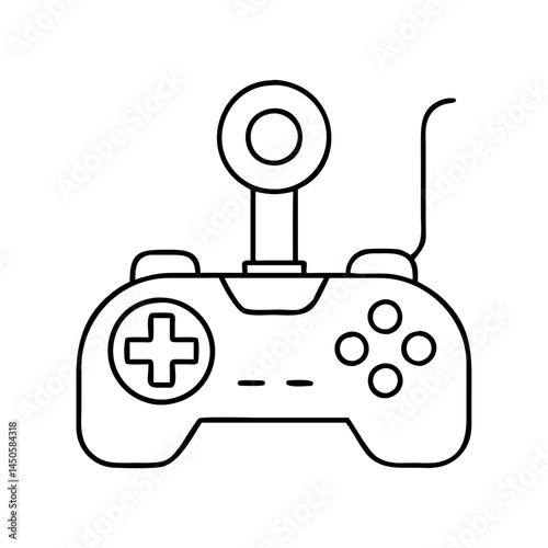 joystick icon, joystick line art - simple line art of joystick, perfect for joystick logos and icons