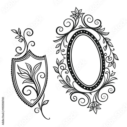 Oval, Shield and Circle Frames