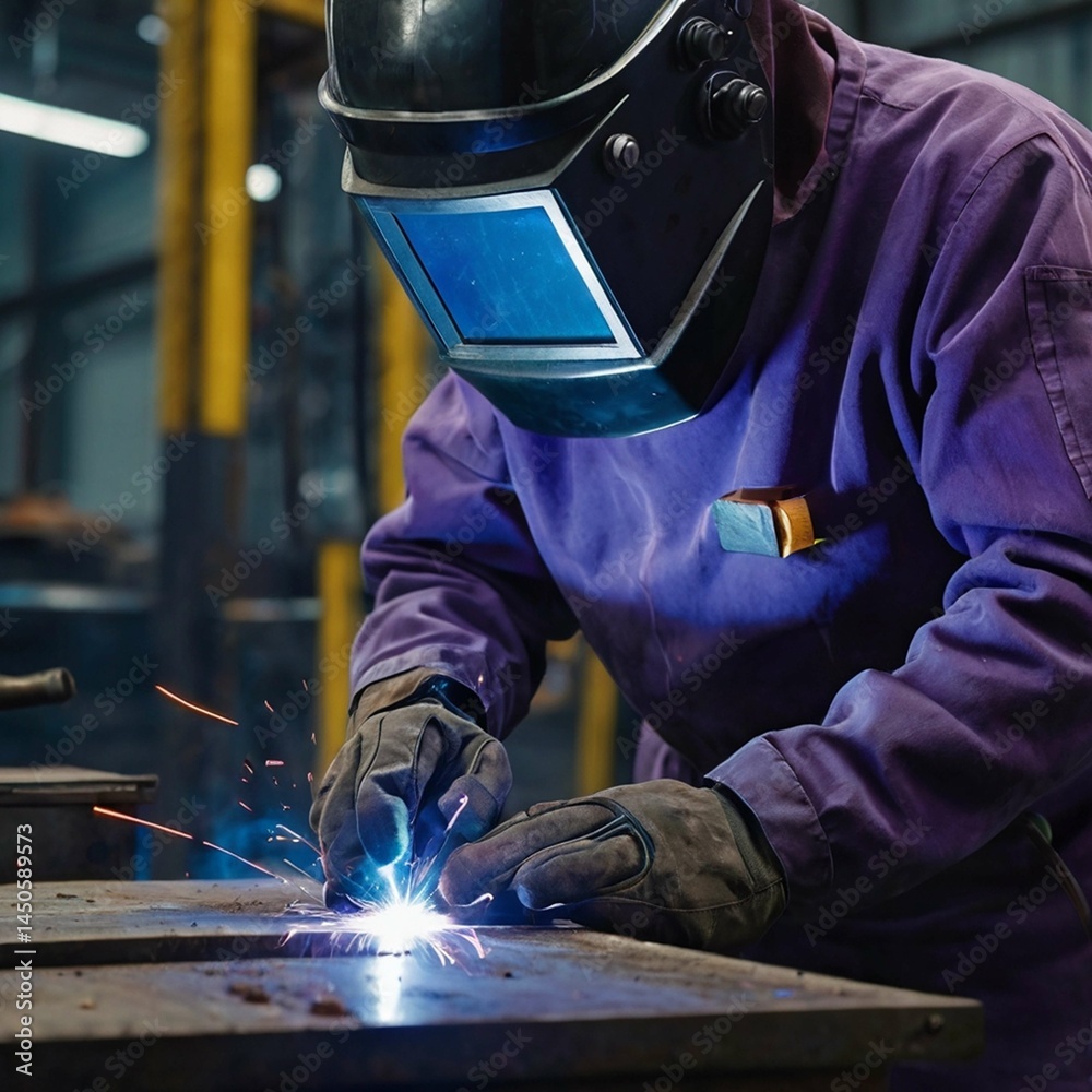 welder at work welder at work