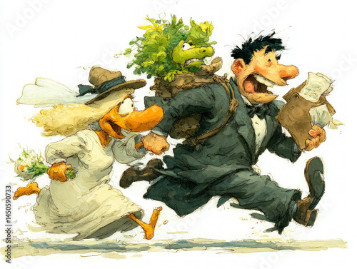 A humorous illustration of ...
