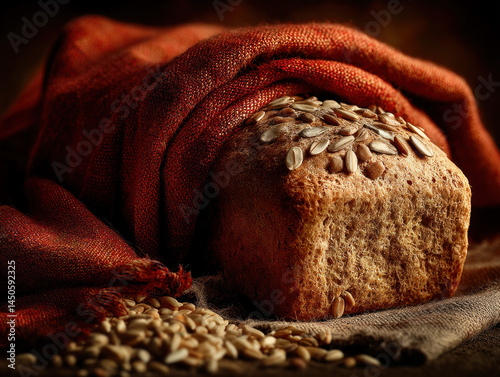 A wholesome loaf of whole g...