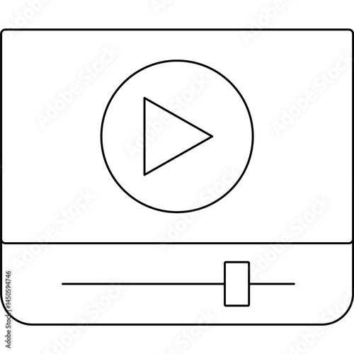 Media 1 icon single vector illustration