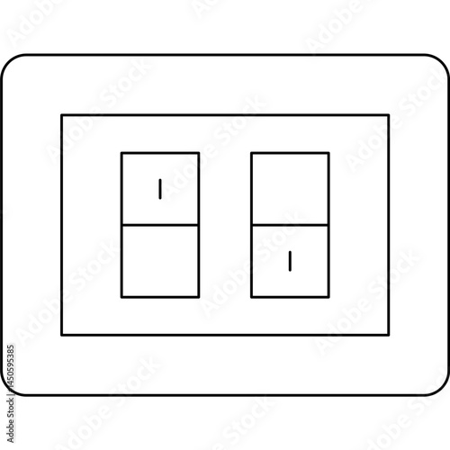 Switches icon single vector illustration