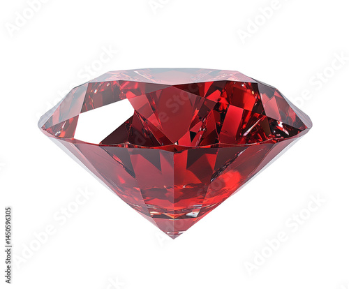 Exquisite ruby gemstone display high-quality elegant environment view isolated on transparent background