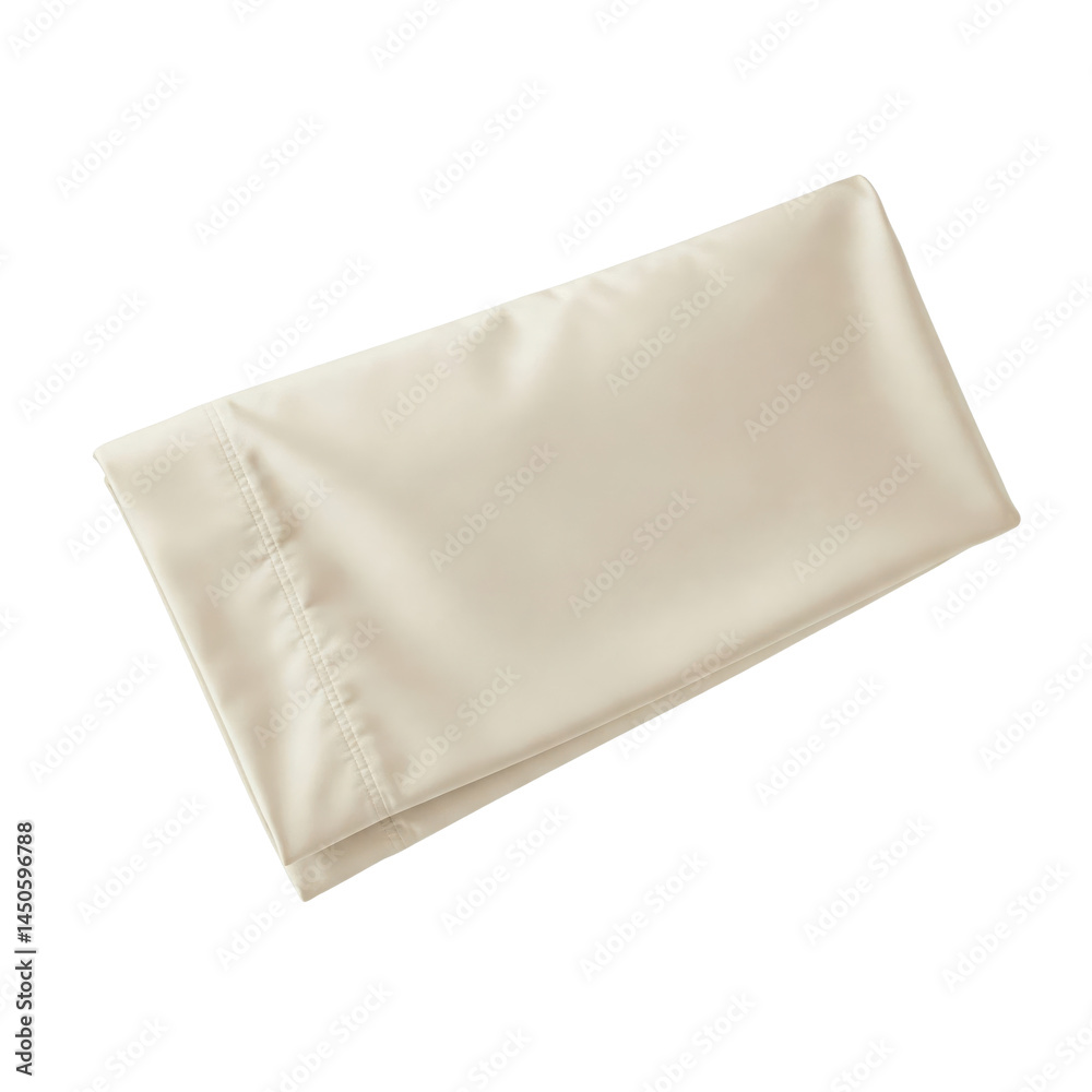 silk pillowcase folded neatly in ivory silk pillowcase folded neatly in ivory
