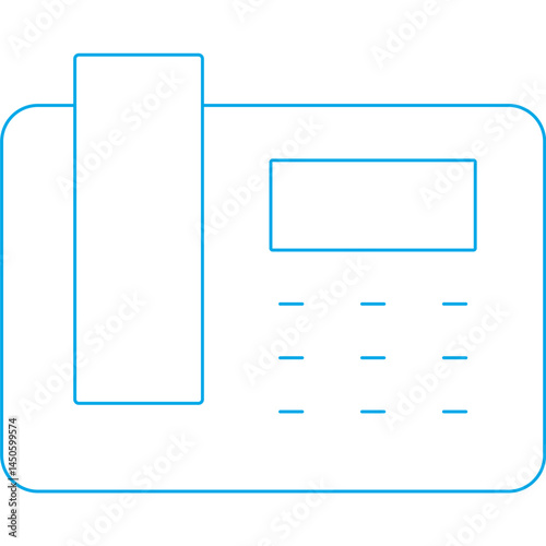 Telephone icon single vector illustration 