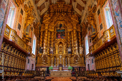 Fotografi interior of st vitus cathedral