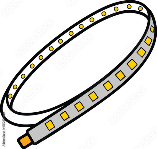 led strip vector illustration