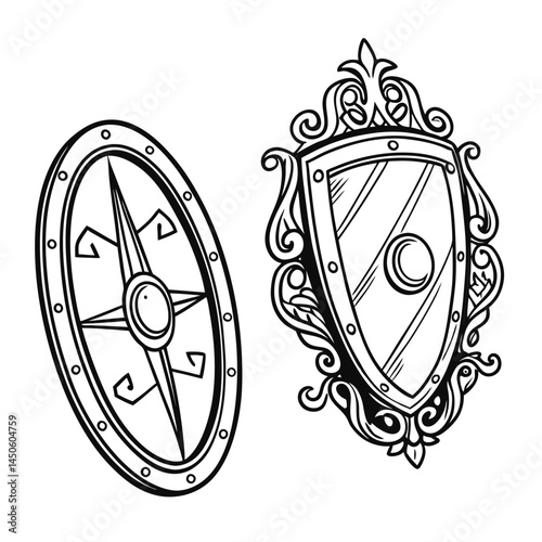 Oval, Shield and Circle Frames