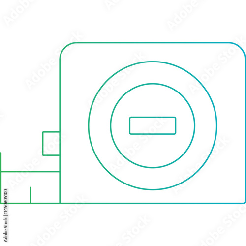 Measuring tape icon single vector illustration