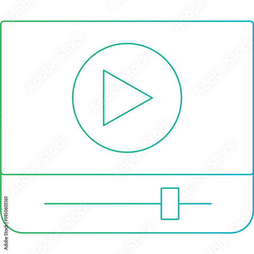 Media 1 icon single vector illustration