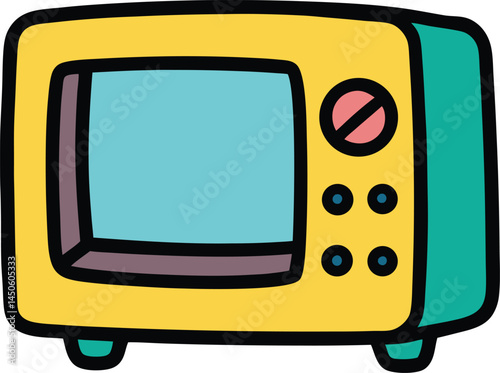microwave vector illustration