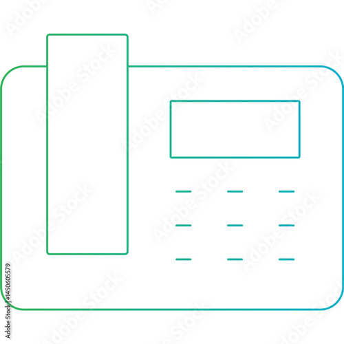 Telephone icon single vector illustration 