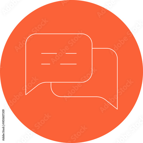 Chat 1 icon single vector illustration