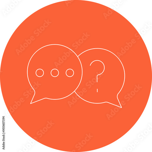 Chat icon single vector illustration