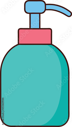 vector illustration of a soap dispenser