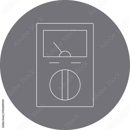 Electrometer 1 icon single vector illustration