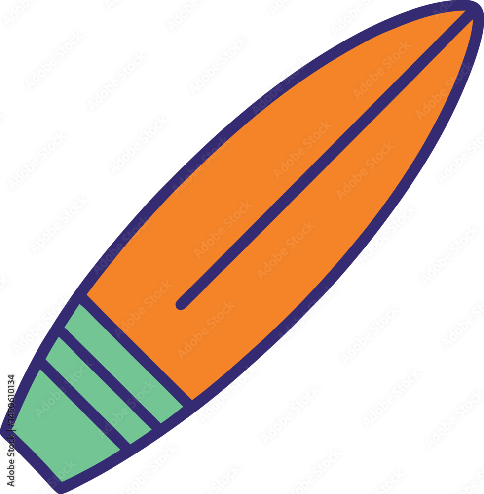 vector illustration of an surfboard vector illustration of an surfboard