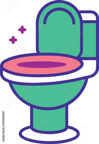 vector illustration of toilet