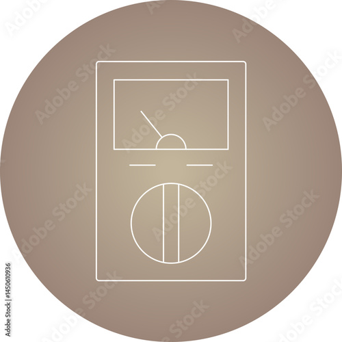 Electrometer 1 icon single vector illustration