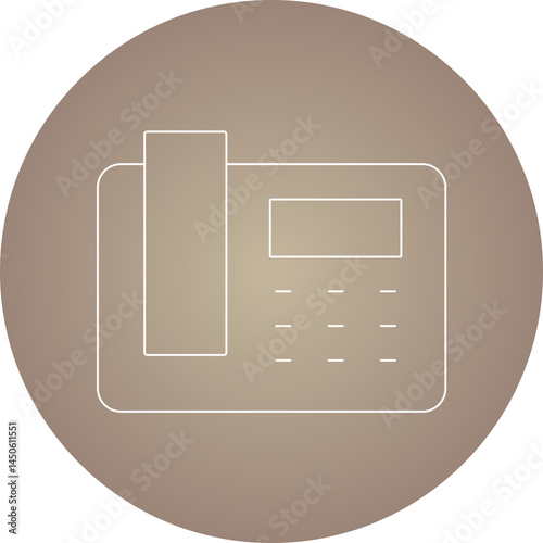 Telephone icon single vector illustration 
