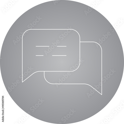 Chat 1 icon single vector illustration