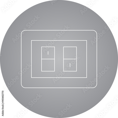 Switches icon single vector illustration