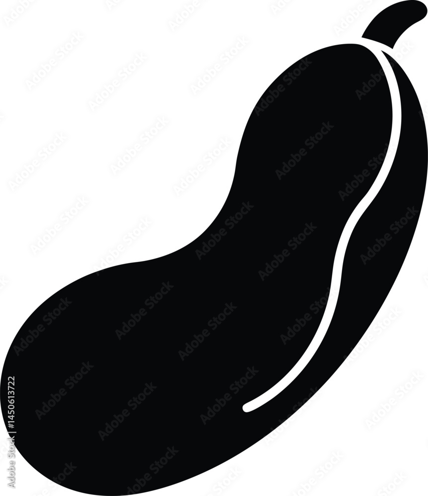 pinto bean silhouette vector on white background pinto bean silhouette vector on white background