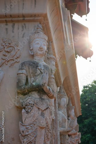Sculpture In Wat Phra Sing Waramahavihan is a Buddhist temple in Chiang Mai, Thailand