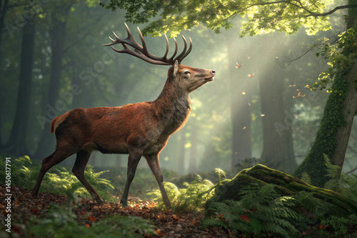 Red deer found in woodlands