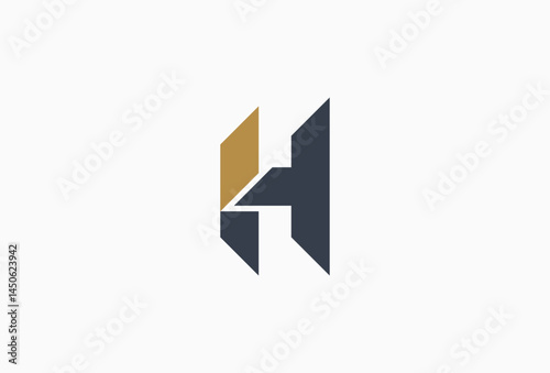 Free Download Linked Shapes Letter H logo icon design template elements - GFXLoad