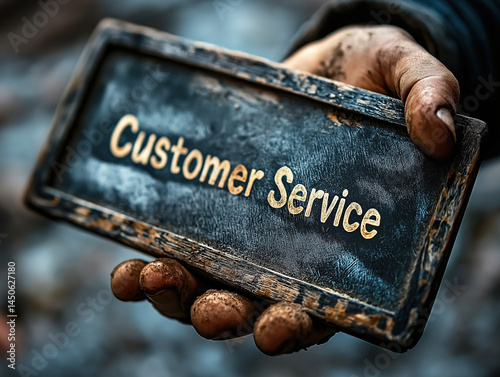 Customer Service  text writ...