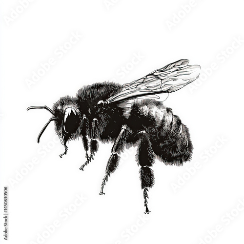 bee silhouette , black and ...