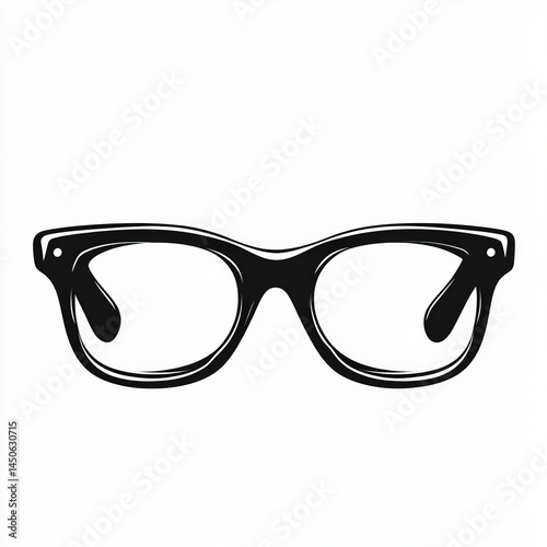 eyeglasses silhouette , bla...