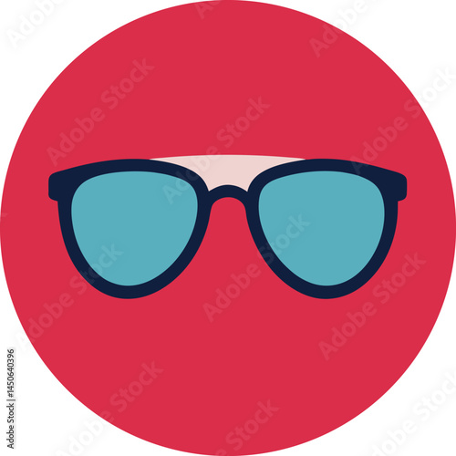 vector illustration of a hipster glasses