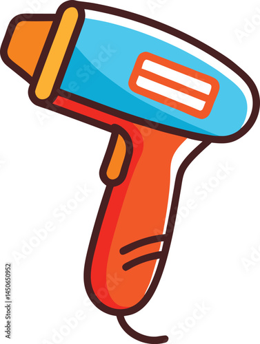 vector illustration of an barcode scanner