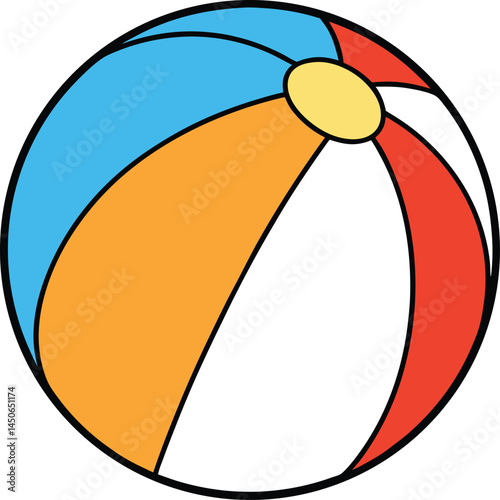 beach ball vector illustration
