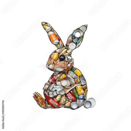 Recycled Rabbit A Symbol of Environmental Awareness