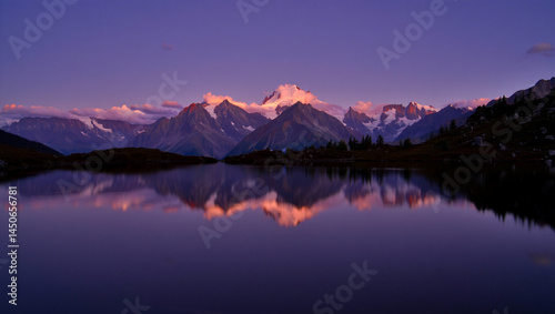 sunrise over the lake