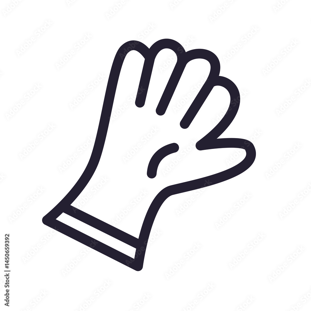 Obraz premium gloves icon