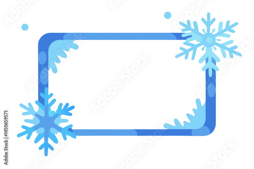 blue christmas background with snowflakes