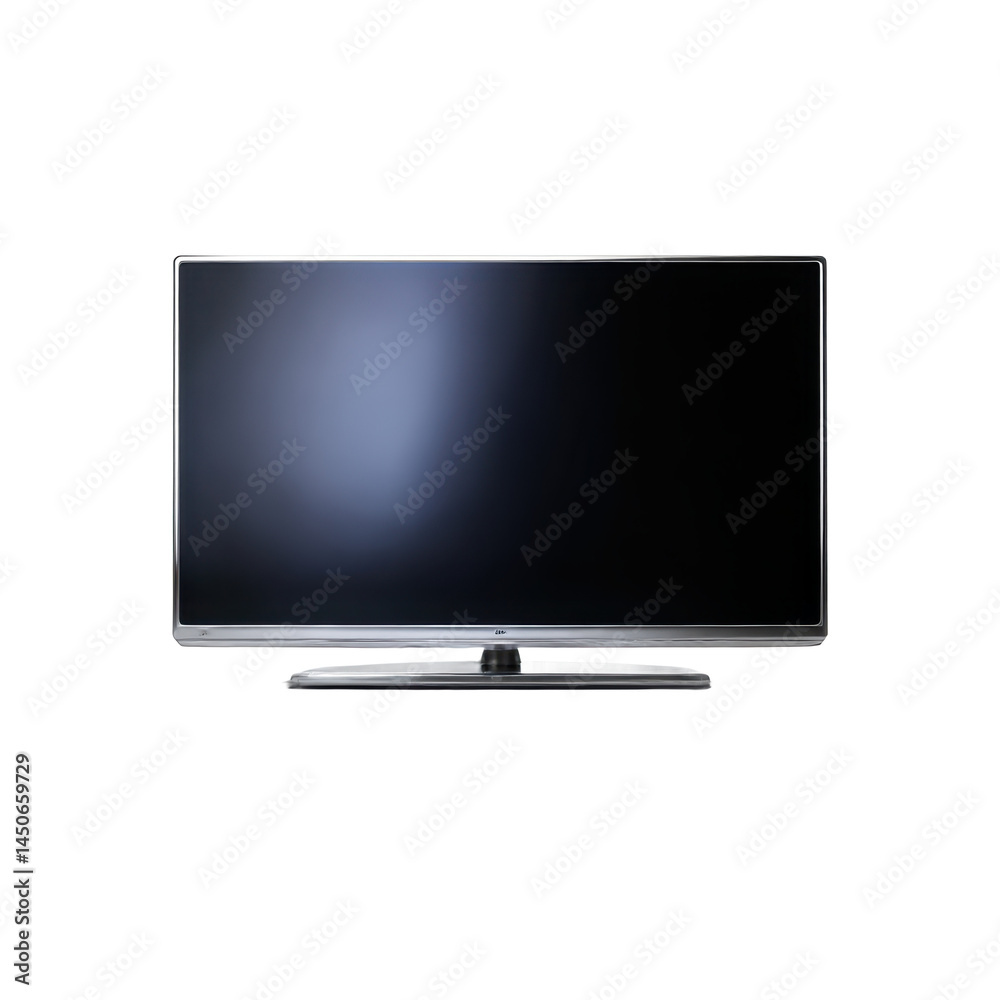 Close up of a flat screen television against a black background Close up of a flat screen television against a black background