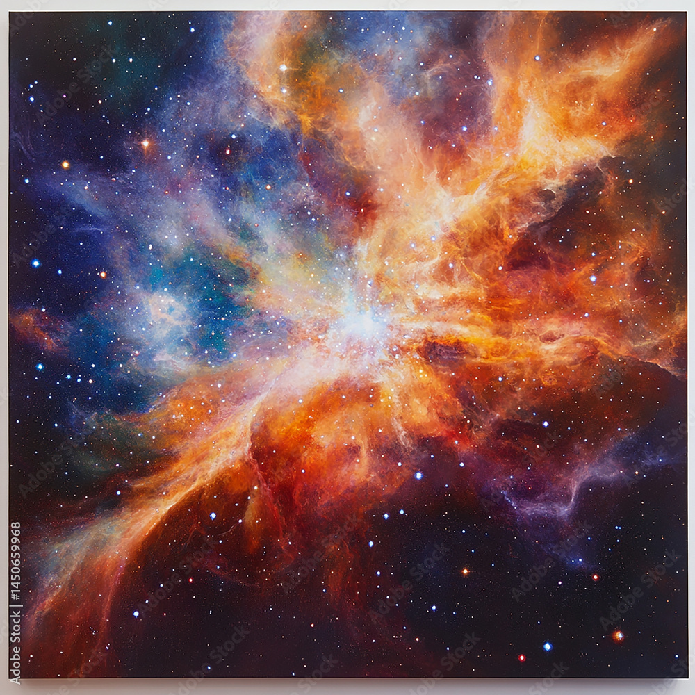 Fototapeta premium Cosmic Nebula Painting