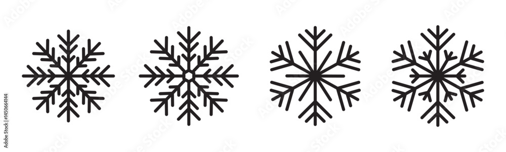 Snowflake icon vector set. snowflake collection. Frost background. Christmas icon. Set black snowflake icons collection isolated on white background. Winter snow symbol. snow vector set. Snowflake icon vector set. snowflake collection. Frost background. Christmas icon. Set black snowflake icons collection isolated on white background. Winter snow symbol. snow vector set.