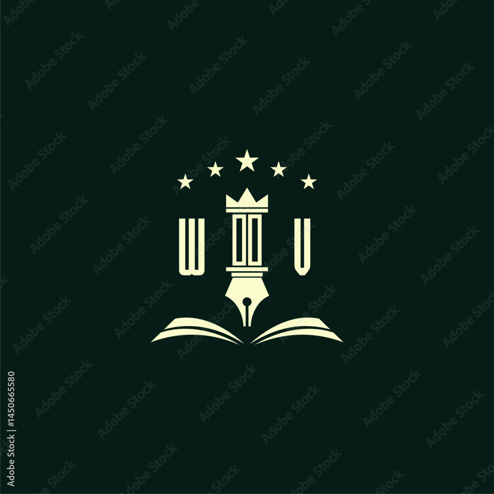 Fototapeta premium initials design modern legal attorney law firm lawyer advocate consultancy business logo vector